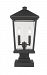 568PHBS-SQPM-BK - Z-Lite - Beacon - 104.5 Inch Two Light Outdoor Post Mount Black Finish with Clear Beveled Glass - Beacon
