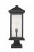 531PHBXLS-SQPM-ORB - Z-Lite - Portland - 117 Inch One Light Outdoor Post Mount Oil Rubbed Bronze Finish with Clear Beveled Glass - Portland
