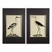 41586 - Uttermost - Birds On The Shore - 44.5 inch Bird Print (Set of 2) Dark Charcoal/Silver Leaf/Charcoal/Off White/Gold/Tan/Green Grass Finish - Birds On The Shore