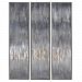 51304 - Uttermost - Gray - 61 inch Hand Painted Canvas (Set of 3) Silver Leaf/Metallic Silver Leaf/Metallic Gold Leaf/Ivory/Grays/Deep Steel Blues/Hand Painted Finish - Gray