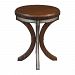 25300 - Uttermost - Grae - 25 Accent Table Deep Walnut Stain/Faux Charcoal Shagreen/Brass Finish - Grae