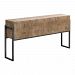 25402 - Uttermost - Nevis - 60 inch Contemporary Sofa Table Light Oatmeal Wash/Aged Iron Finish - Nevis