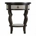 25966 - Uttermost - Remy - 28 Accent Table Dark Walnut/Pearl Gray Faux Shagreen Finish - Remy