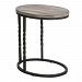 25320 - Uttermost - Tauret - 23 inch Cantilever Side Table Textured Aged Steel/Weathered Ivory Glaze/Brown Finish - Tauret