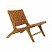 7162-081 - GUILD MASTER - Marty - 25.6 Chair Brown/Natural Finish - Marty