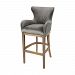 1204-031 - GUILD MASTER - Roxie - 43 Bar Chair Grey/Reclaimed Oak Finish - Roxie