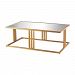 1114-198 - GUILD MASTER - Andy - 30 Coffee Table Clear/Gold Leaf Finish - Andy