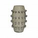 7011-1544 - GUILD MASTER - Ball - 16.5 Vase Waxed Concrete/Polished Aluminum Finish - Ball
