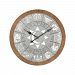 3214-1031 - GUILD MASTER - Astronomicon - 33 Wall Clock Galvanized Steel/Natural Wood Finish - Astronomicon
