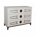 7011-1516 - GUILD MASTER - Bang - 48 6-Drawer Chest Cappuccino Foam/Polished Brass/Brown Stain Finish - Bang