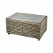 351-10594 - GUILD MASTER - Boone - 47.9 Coffee Table Salvaged Grey Oak/Galvanized Steel Finish - Boone