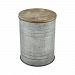 3138-412 - GUILD MASTER - Cannes - 15.94 Accent Table Galvanized Steel/Wood Tone Finish - Cannes