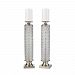 D4407/S2 - GUILD MASTER - Chaufer - 20 Candle Holder (Set of 2) Polished Nickel/Clear Finish - Chaufer