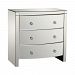 1114-162 - GUILD MASTER - Claire - 32 Frount Mirror 3-Drawer Chest Mirror Finish - Claire