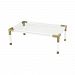 1114-305 - GUILD MASTER - Equity - 47 Coffee Table Clear Acrylic/Gold Plated Stainless Steel Finish - Equity