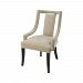 1204-049 - GUILD MASTER - Hutton - 38 Chair Mink Velvet Fabric/Antique Black Finish - Hutton