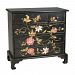 52-1687 - GUILD MASTER - In Bloom - 40 Chest Black/Cream/Green Finish - In Bloom