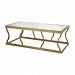 114-114 - GUILD MASTER - Metal Cloud - 30 Coffee Table Antique Gold Leaf Finish - Metal Cloud
