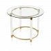 1114-324 - GUILD MASTER - Pharoah's Chariot - 28 Accent Table Gold Plated/Clear Finish - Pharoah's Chariot