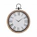 351-10747 - GUILD MASTER - Sioux City - 26 Wall Clock Natural Wood/White/Black Finish - Sioux City