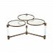 1114-304 - GUILD MASTER - Triple Crown - 35.4 Coffee Table Clear Acrylic/Cafe Bronze Plated Stainless Steel Finish - Triple Crown