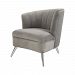1204-109 - GUILD MASTER - Two Faced - 32 Right Chair Grey Finish - Two Faced