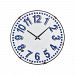 351-10746 - GUILD MASTER - Twin Cities - 16 Wall Clock White/Navy Finish - Twin Cities
