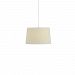 D5-1020WHI - ZANEEN design - Excentrica - 15.75 Inch One Light Pendant White Finish with White Cotton Shade - Excentrica