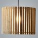 D5-1036NAT - ZANEEN design - Luz Oculta - 31.5 Inch One Light Pendant Brass Finish with Natural Oak Wood Shade - Luz Oculta