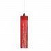 D5-1005RED - ZANEEN design - Swing - 12 Inch One Light Adjustable Pendant Glossy White Finish with Red Cotton String Shade - Swing