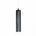 D5-1011BLK - ZANEEN design - Swing - 20 Inch One Light Adjustable Pendant Glossy White Finish with Black Cotton String Shade - Swing
