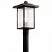 49927OZ - Kichler Lighting - Capanna - One Light Outdoor Post Lantern Olde Bronze Finish with Clear Water Glass - Capanna