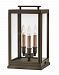 2917OZ - Hinkley Lighting - Sutcliffe - Three Light Outdoor Pier Mount 60W Candelabra Base Oil Rubbed Bronze Finish with Clear Glass - Sutcliffe