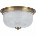 P3740-163 - Progress Lighting - Archie - Two Light Flush Mount Vintage Brass Finish with Clear Glass - Archie
