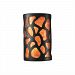 CER-5455-GRAN-GU24 - Justice Design - Large Cobblestones Open Top and Bottom ADA Sconce Granite Finish (Smooth Faux)Smooth Faux - Ambiance