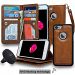 Navor Car Mount and iPhone 7 & 8 Case Magnetic Detachable Wallet Case [RFID Protection] - Brown