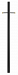 6663TK - Hinkley Lighting - Accessory - 84 Inch Direct Burial Post with Ladder Rest & Photo Cell Textured Black Finish -