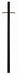 6667TK - Hinkley Lighting - Accessory - 84 Inch Direct Burial Post with Accessories Textured Black Finish -