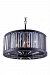 1203D28MB-SS/RC - Elegant Decor - Chelsea - Eight Light PendantMocha Brown Finish with Royal Cut Silver Shade Crystal - Chelsea