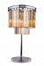 1201TL14PN-GT/RC - Elegant Decor - Sydney - Three Light Table LampPolished Nickel Finish with Royal Cut Golden Teak Crystal - Sydney