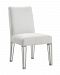 MF6-1010S - Elegant Decor - Contempo - 38 ChairHand Rubbed Antique Silver Finish with Clear Mirror Glass - Contempo