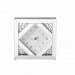 MR9118 - Elegant Decor - Sparkle - 10 Contemporary Crystal Square Wall clockClear Finish - Sparkle