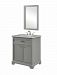 VF15030GR - Elegant Decor - Americana - 30 Single Bathroom Vanity SetLight Grey Finish - Americana