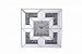 MR9207 - Elegant Decor - Modern - 10 Square Crystal Wall ClockClear Finish with Silver Royal Cut Crystal - Modern