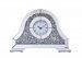 MR9240 - Elegant Decor - Sparkle - 15.7 Contemporary Crystal Table clockSilver Finish - Sparkle