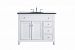 VF12342AW - Elegant Decor - Otto - 84 3 Drawer Single Bathroom Vanity Sink SetAntique White Finish - Otto