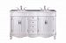 VF-1049 - Elegant Decor - Windsor - 60 4 Drawer Double Rectangle Bathroom Vanity Sink SetWhite Finish - Windsor