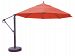 899ab69dv - Galtech International - 13' Cantilever Round Umbrella 69: Spectrum Grenadine AB: Antique BronzeSunbrella Solid Colors -