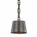 F7203 - Troy Lighting - Admirals Row - One Light Pendant Antique Pewter Finish with Pompeii Bronze Iron Shade - Admirals Row