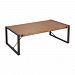 479-011 - Stein World - Armour Square - 47 Coffee Table Kara Brushed Saw Cut Wood/Grey Bronze Metal Finish - Armour Square